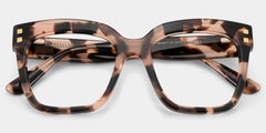 Minguela Square Cheetah Print Tortoise Glasses | Zeelool
