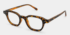 Amber Tortoise Frame Glasses with Square Frame Online | ZEELOOL
