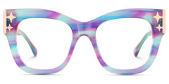 Designer Minfia Eyeglasses Blue Purple Frames Glasses