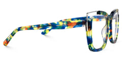 Square Dortch Blue-Tortoise Glasses and Colored Frames