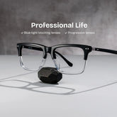 Harper Two-tone Frame Prescription Glasses with Rectangle Shape | ZEELOOL