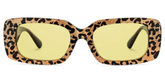 Jonas Rectangle Leopard Color Frame Glasses for Women | Zeelool