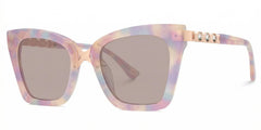 Darlyn Soft Pink Glasses in Cateye Full-Frame | Zeelool