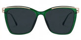 Krystle Square Green Thin Frames Glasses | ZEELOOL
