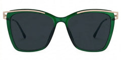 Krystle Square Green Thin Frames Glasses | ZEELOOL
