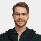 Jameson Gray Frame Prescription Glasses with Geometric Shape | ZEELOOL