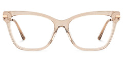 Mason Eyeglasses in Cat Eye Beige Frame | Zeelool