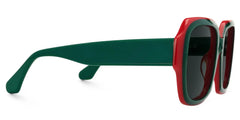 Square Katty Green Sunglasses on sale -Zeelool Glasses
