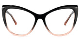 Shelby Cateye Black-Pink Glasses | Zeelool Glasses