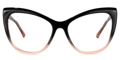 Shelby Cateye Black-Pink Glasses | Zeelool Glasses