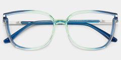 Rodz Square Blue-Green Prescription Glasses and Frames