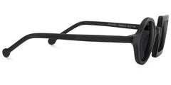 Paola Asymmetric Black Sunglasses | Zeelool Glasses
