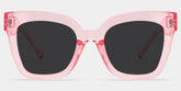Malcolm Pink Translucent Glasses with Square Frames