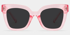 Malcolm Pink Translucent Glasses with Square Frames