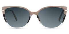 Cateye Shape Blue Light Blocking Glasses with Three Color Blocking