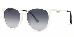 Chanty Round White Thin Frame Glasses | Zeelool Optical