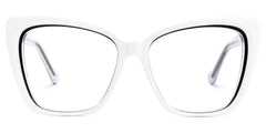 New White-Black Color for Shanell Acetate Eyeglasses | Zeelool Optical