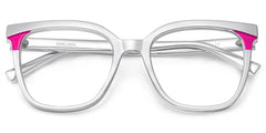 Dazzler silver square frame glasses Online | ZEELOOL