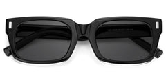 Designer Rectangular Glasses with Clear Rim of Black Frame