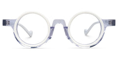 Round Glanton White Glasses deals -Zeelool Glasses