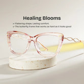 Remi Watercolor Glasses - Women Pink Butterfly Frames | ZEELOOL
