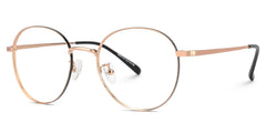 Blue-Light Blocking Ringstaff Eyeglasses, Ringstaff Rose-Gold Glasses -Zeelool