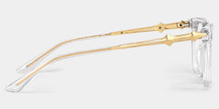 Reese clear glasses with gold rims Online | ZEELOOL