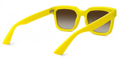Liizbeett Square Yellow Frame Glasses | Zeelool Optical