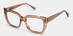Dax Square Beige Frame Eyeglasses for Women| ZEELOOL