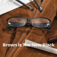 Willow Thick Black Rectangle Glasses for Teenager | ZEELOOL