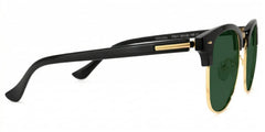 Lasha Browline Black Eyeglasses and Oval Frame