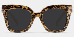 Malcolm Large Havana Sunglasses Frames With White Arms | Zeelool
