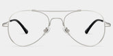 Aviator Silver Glasses | Zeelool Glasses
