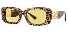 Jonas Rectangle Leopard Color Frame Glasses for Women | Zeelool