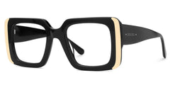 Black Rectangle Eyeglass Frames - Jesse Acetate Frame Glasses