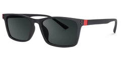 Cheche Rectangle Black Sunglasses for Women and Men