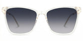 Tricee Square Clear Glasses With Gold Arms For Women | Zeelool