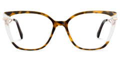 Cateye Shape Blue Light Blocking Glasses with Tortoise