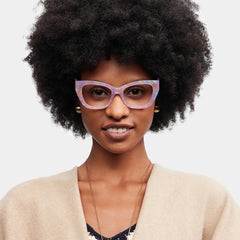 Skylar Purple Frame Glasses with Butterfly Frame Online | ZEELOOL