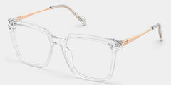 Thin Clear Frame Glasses With Square Shape