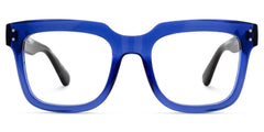 Square Spectacles For Men In Blue Color