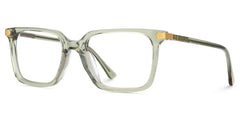 Thin Rectangle Glasses Frames in Green Color
