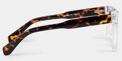 Connor transparent full rim rectangle eyeglasses Online | ZEELOOL