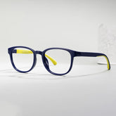 Dale Round Black Yellow Frame Eyeglasses for Pre-tweens