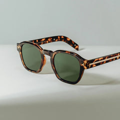 Leilani tortoise Frame Polarized Sunglasses with rectangle Style Online | ZEELOOL