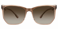 Libby Geometric Brown Thin Frame Glasses | Zeelool