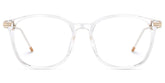 Clear Greene Square Eyeglasses and Glasses Frames