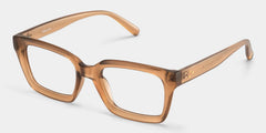 Marley Transparent Beige Rectangle Glasses for Ladies | ZEELOOL