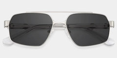 Sterling Eyeglasses in Aviator Silver Frame | ZEELOOL