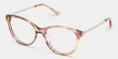 Eli Tortoise Round Mixed Flower Prescription Glasses | ZEELOOL